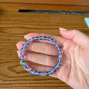 Elegant Blue Beaded Bracelet